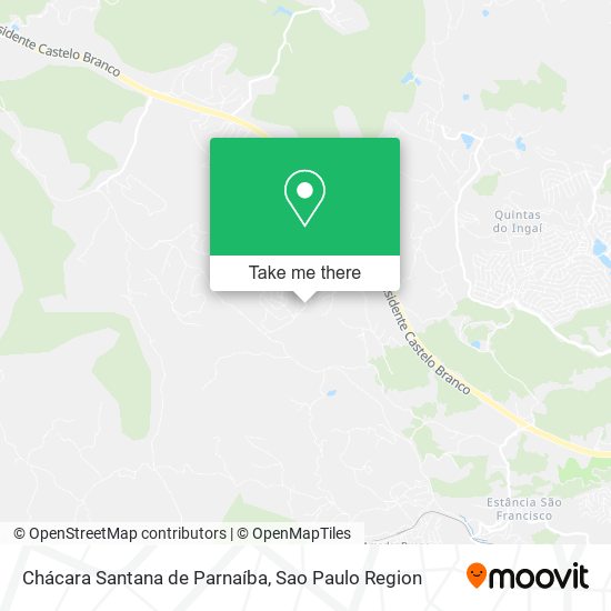 Chácara Santana de Parnaíba map