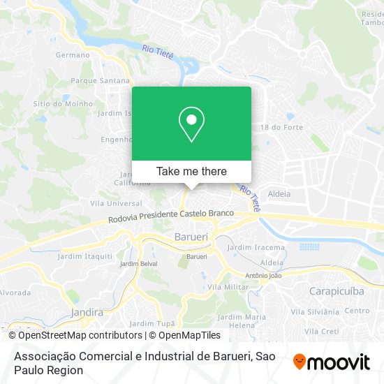 Associação Comercial e Industrial de Barueri map