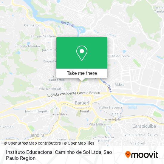 Instituto Educacional Caminho de Sol Ltda map
