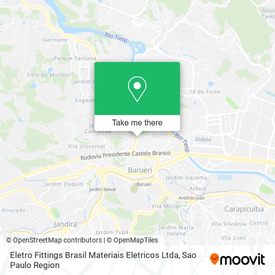 Eletro Fittings Brasil Materiais Eletricos Ltda map