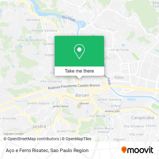 Aço e Ferro Risatec map