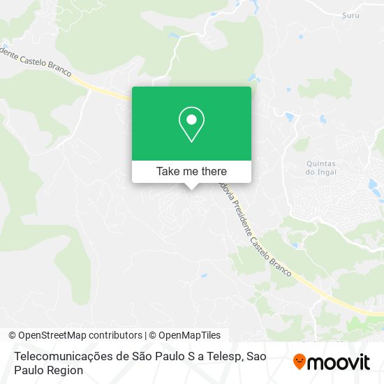 Telecomunicações de São Paulo S a Telesp map