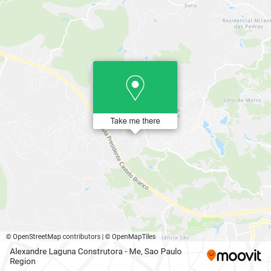 Alexandre Laguna Construtora - Me map