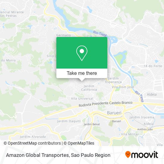 Amazon Global Transportes map