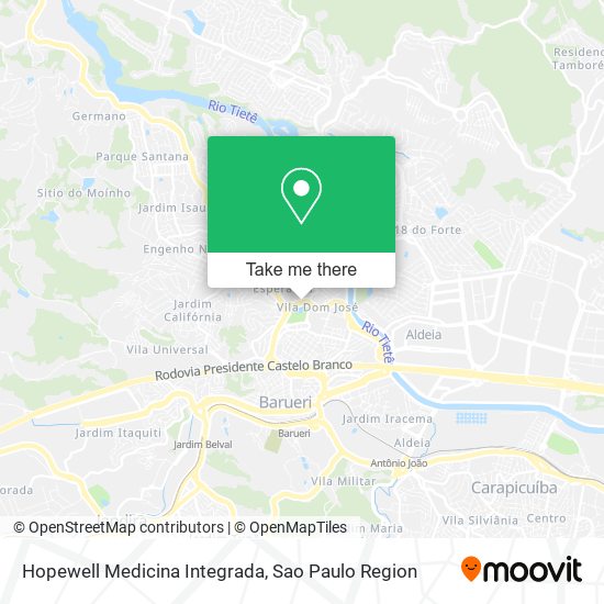 Hopewell Medicina Integrada map