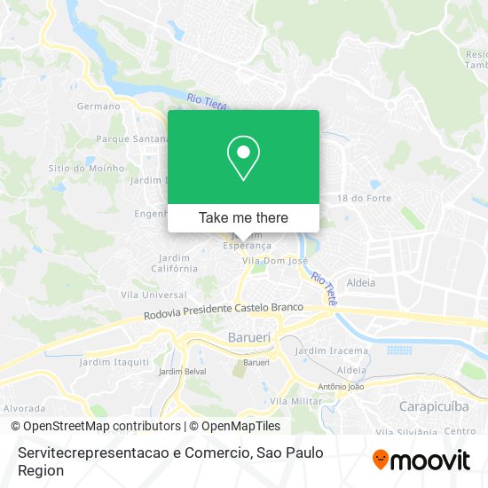 Servitecrepresentacao e Comercio map