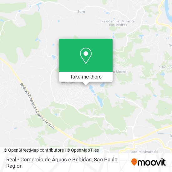 Real - Comércio de Águas e Bebidas map