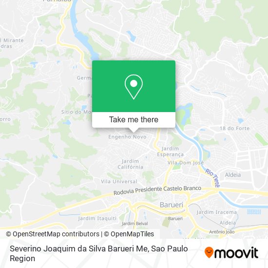 Severino Joaquim da Silva Barueri Me map