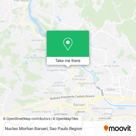 Nucleo Morhan Barueri map