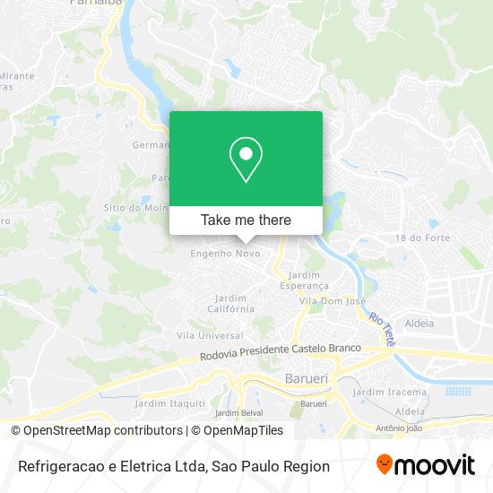 Refrigeracao e Eletrica Ltda map