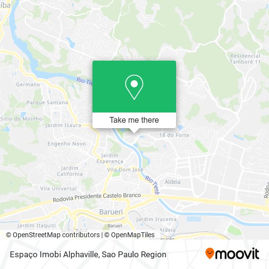 Espaço Imobi Alphaville map