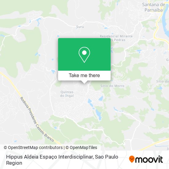 Hippus Aldeia Espaço Interdisciplinar map