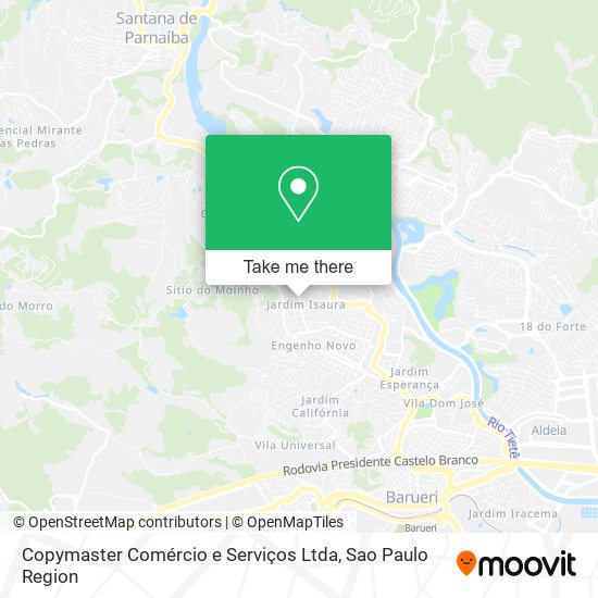Mapa Copymaster Comércio e Serviços Ltda