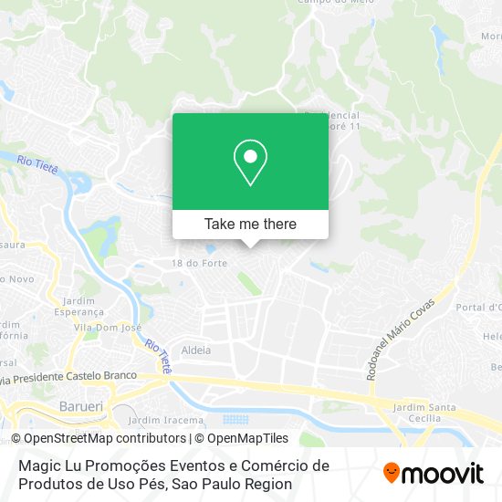 Mapa Magic Lu Promoções Eventos e Comércio de Produtos de Uso Pés