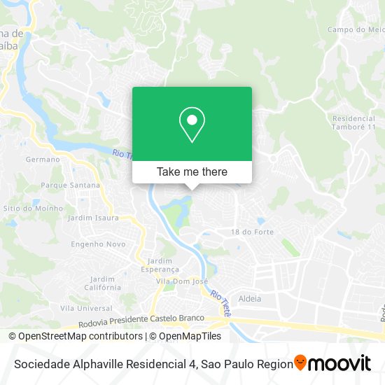 Sociedade Alphaville Residencial 4 map