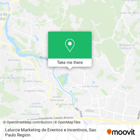 Mapa Lalucce Marketing de Eventos e Incentivos