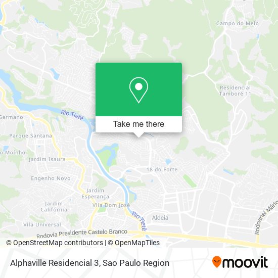 Alphaville Residencial 3 map