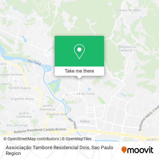 Mapa Associação Tamboré Residencial Dois