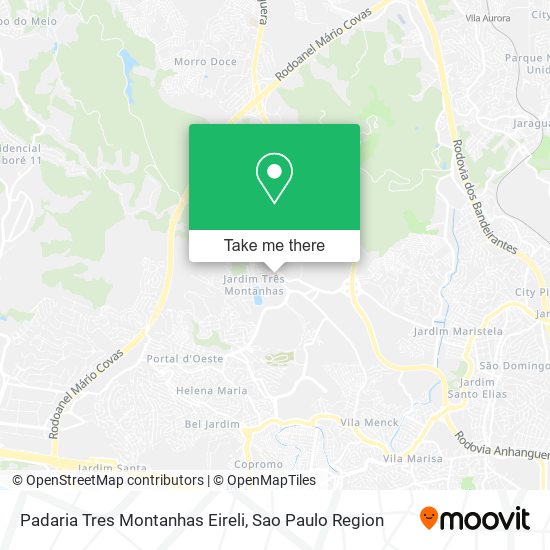 Padaria Tres Montanhas Eireli map