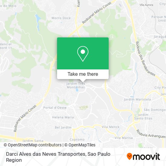 Darci Alves das Neves Transportes map