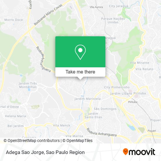 Mapa Adega Sao Jorge