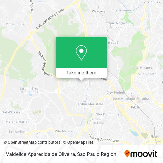 Valdelice Aparecida de Oliveira map