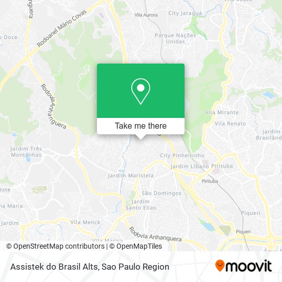 Assistek do Brasil Alts map