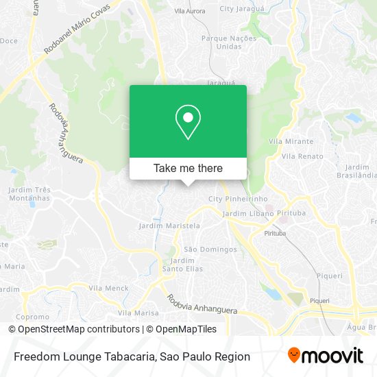 Mapa Freedom Lounge Tabacaria