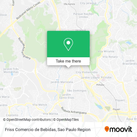 Friss Comercio de Bebidas map