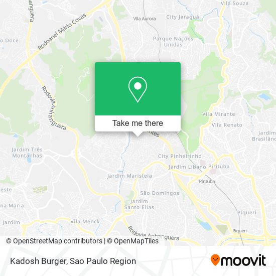 Kadosh Burger map