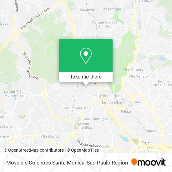 Móveis e Colchões Santa Mônica map