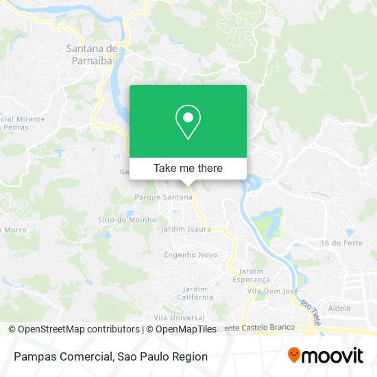 Pampas Comercial map