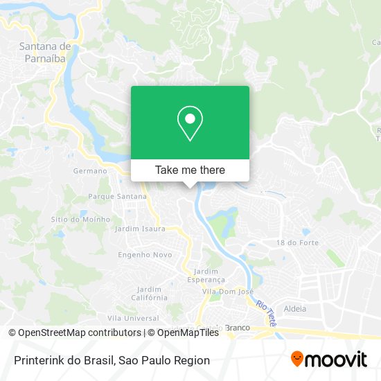 Printerink do Brasil map