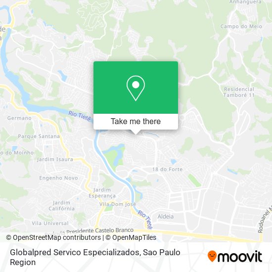 Mapa Globalpred Servico Especializados