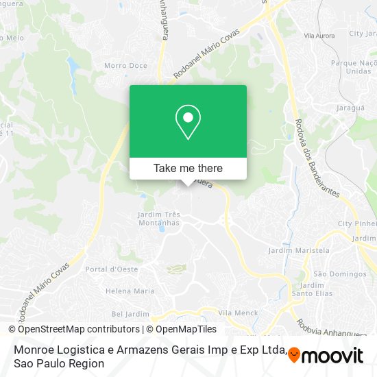 Mapa Monroe Logistica e Armazens Gerais Imp e Exp Ltda