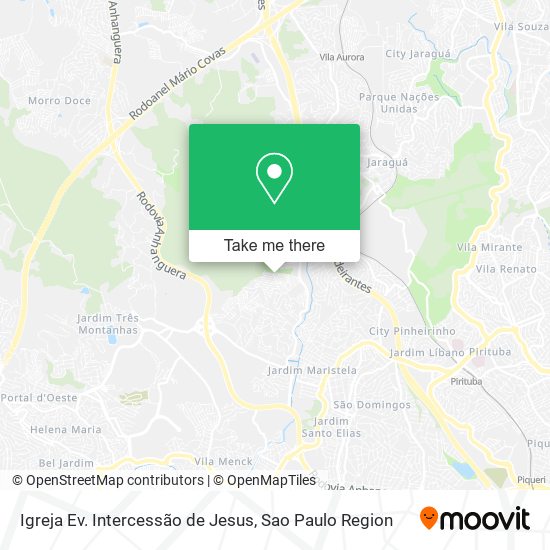 Mapa Igreja Ev. Intercessão de Jesus