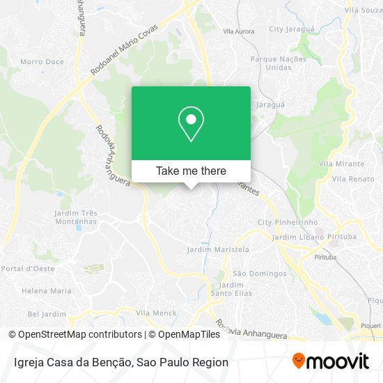 Mapa Igreja Casa da Benção