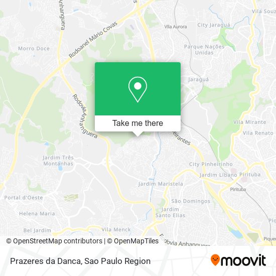 Mapa Prazeres da Danca