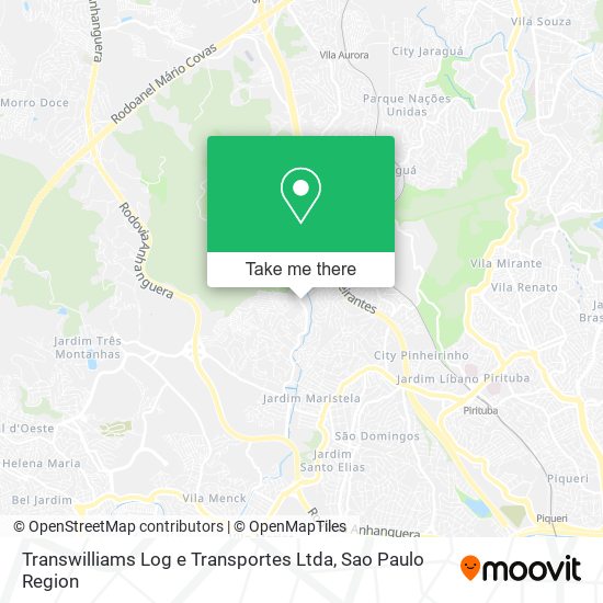 Mapa Transwilliams Log e Transportes Ltda