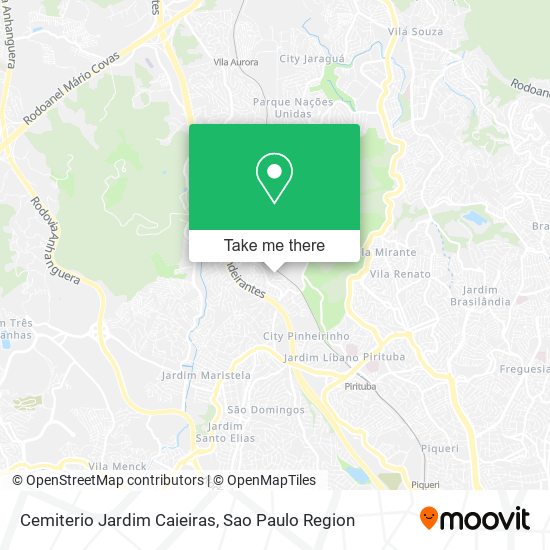 Mapa Cemiterio Jardim Caieiras