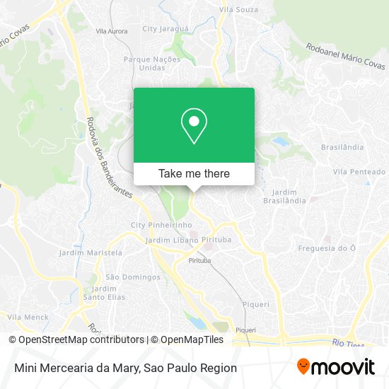 Mapa Mini Mercearia da Mary