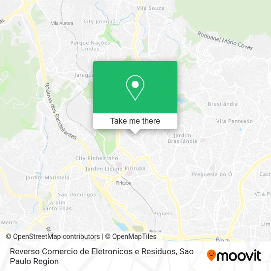 Reverso Comercio de Eletronicos e Residuos map
