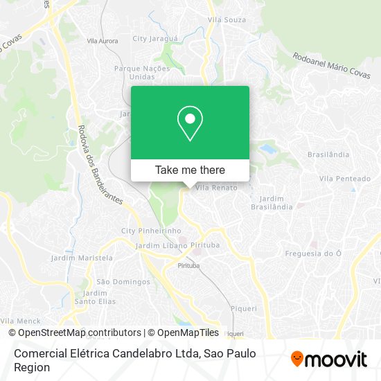 Comercial Elétrica Candelabro Ltda map