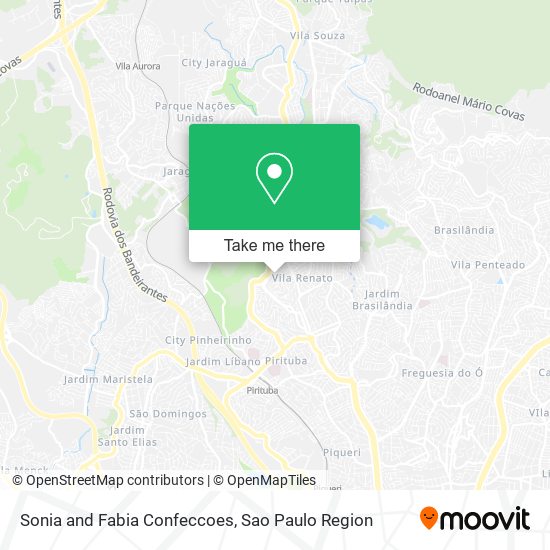 Sonia and Fabia Confeccoes map