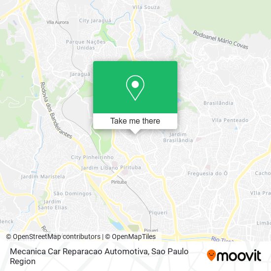 Mapa Mecanica Car Reparacao Automotiva