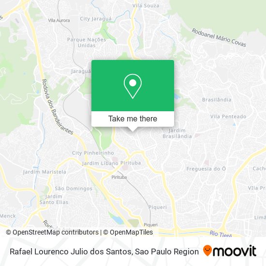Rafael Lourenco Julio dos Santos map