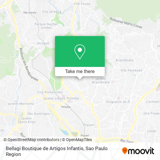Bellagi Boutique de Artigos Infantis map