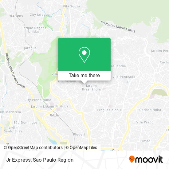Jr Express map