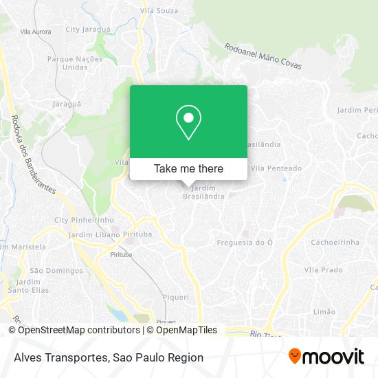 Mapa Alves Transportes