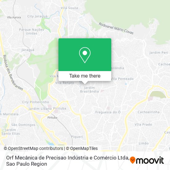 Orf Mecânica de Precisao Indústria e Comércio Ltda map